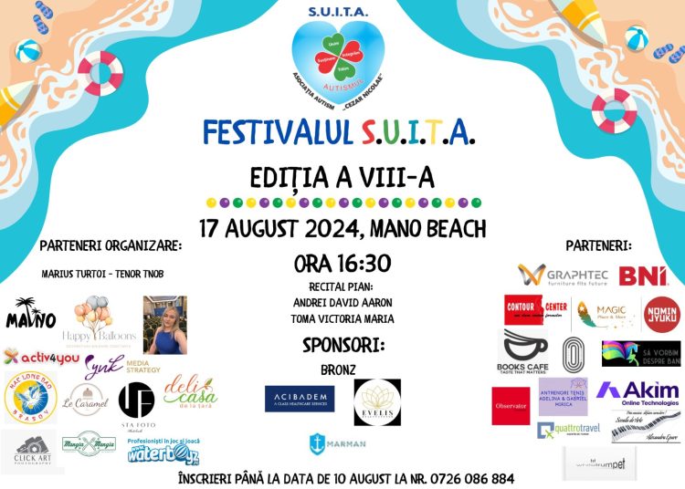 festivalul su i t a are loc sambata la la mano beach mamaia hai si tu alaturi de cezar sau orice alt copil diagnosticat cu autism sau adhd 66be71f66bd23