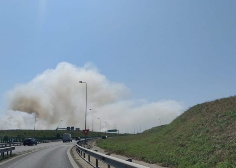 incendiu pe autostrada a3 in zona localitatii snagov traficul este restrictionat 66cb31a01b7b0