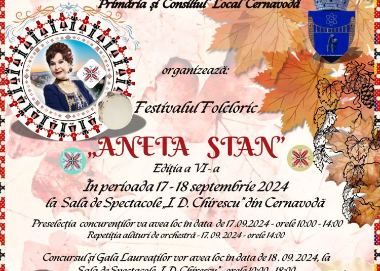 primaria orasului cernavoda organizeaza festivalul folcloric aneta stan 66c9a6b482de0