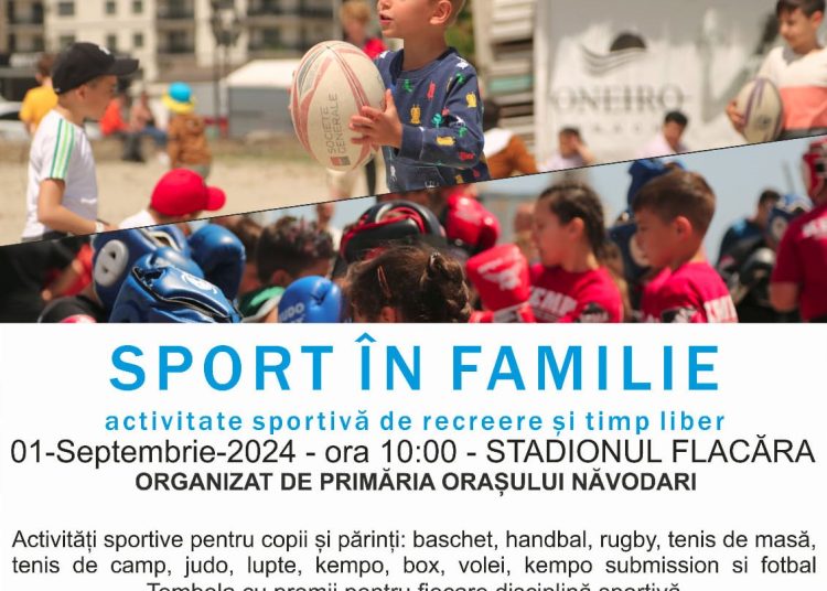 primaria orasului navodari va invita la cea de a doua editie a evenimentului sport in familie 66cee0333be53