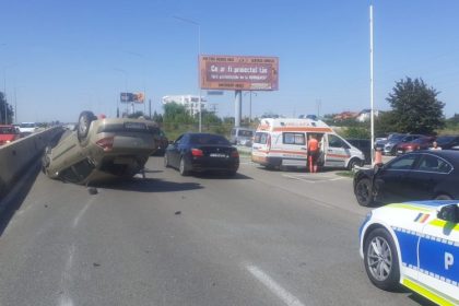 accident rutier la iesire din constanta spre ovidiu o masina s a rasturnat 66dedcb4ef12f