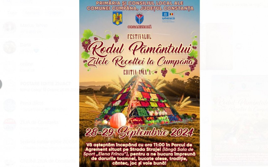 comuna cumpana gazda unui festival inedit rodul pamantului zilele recoltei la cumpana 66f56043d567d