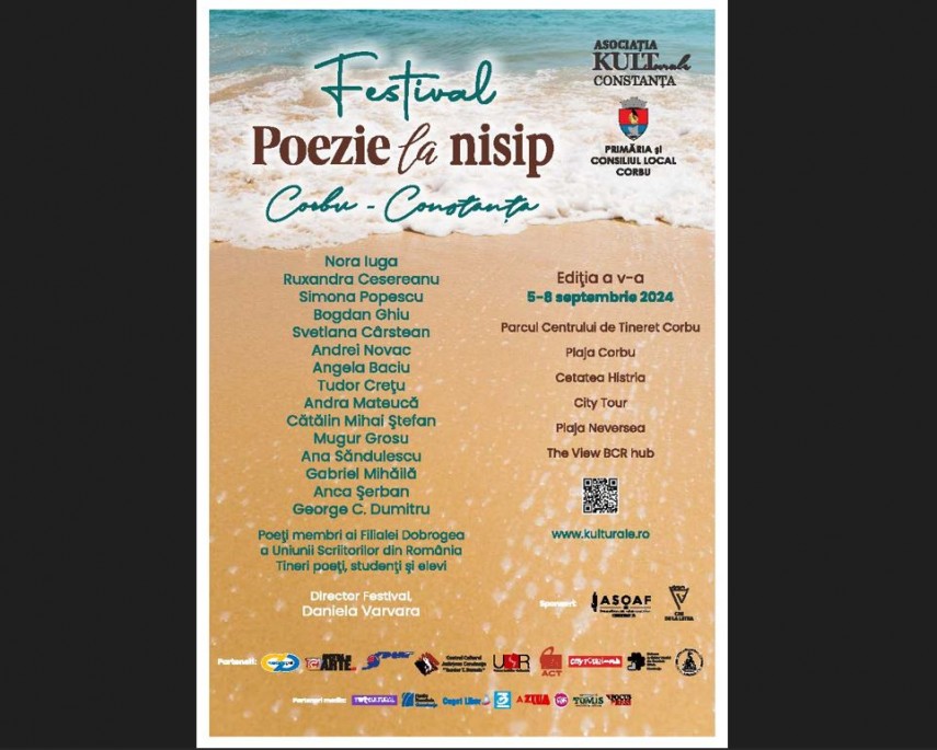 festivalul poezie la nisip gazduit de constanta si corbu in ce perioada se desfasoara 66d6c76081621