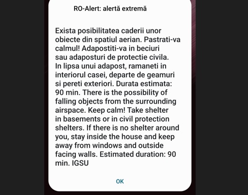 mesaj ro alert alerta extrema in constanta exista posibilitatea caderii unor obiecte din spatiul aerian 66dd39e43f712