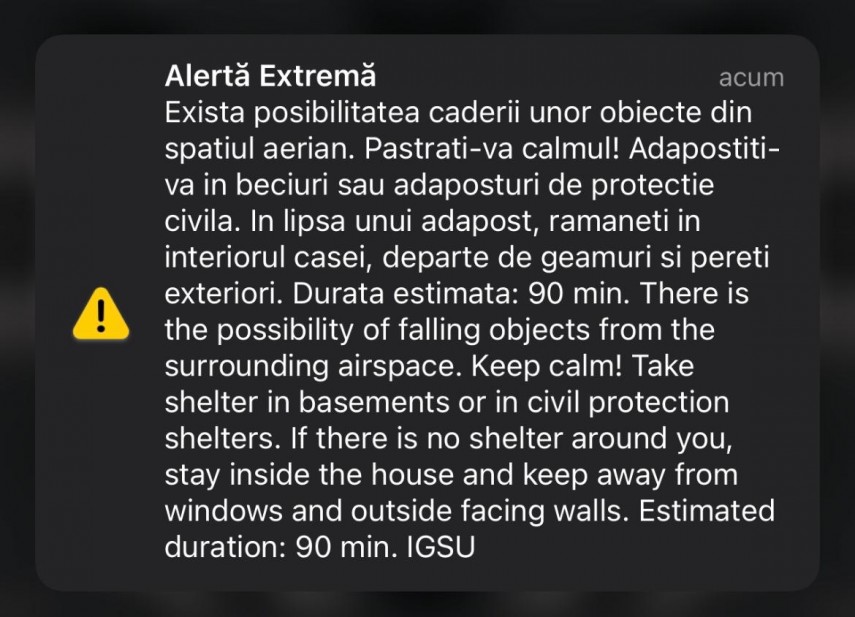 panica in urma mesajului ro alert primit de locuitorii judetelor constanta si tulcea din navodari se vad dronele si luminile