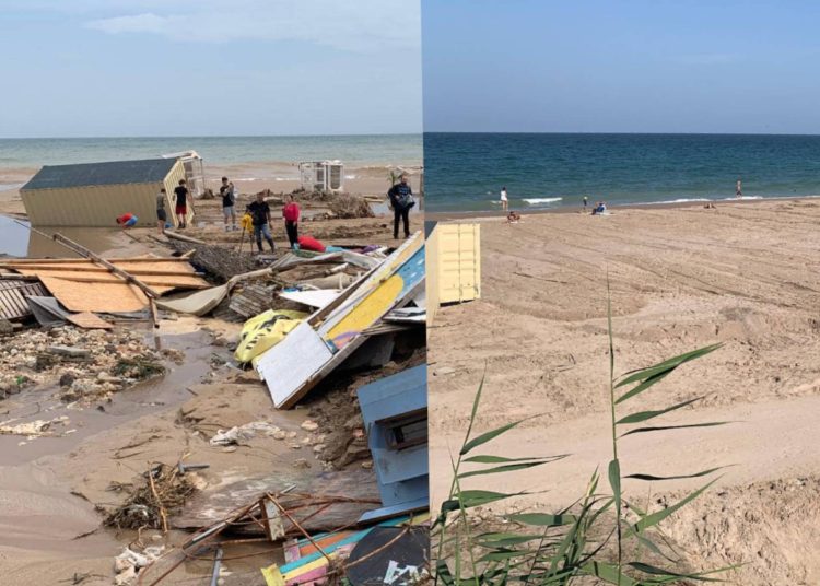 portiunea de plaja din vama veche afectata de inundatii a fost refacuta 66dd91d9cdafd