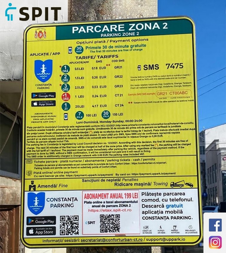 abonament anual pentru parcarea in zona 2 constanta modalitati simple de plata 670cb25f63aaa