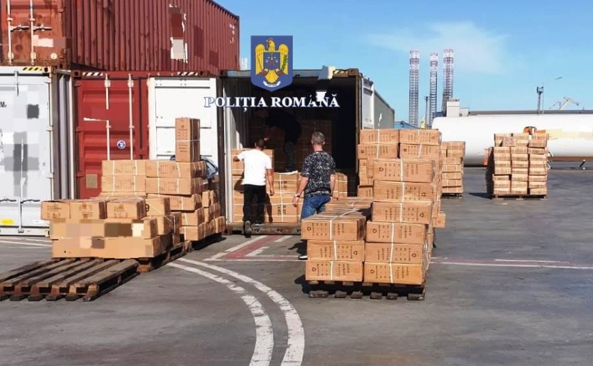 control efectuat de politistii din constanta la un container sosit din china 6708e9547f7c9