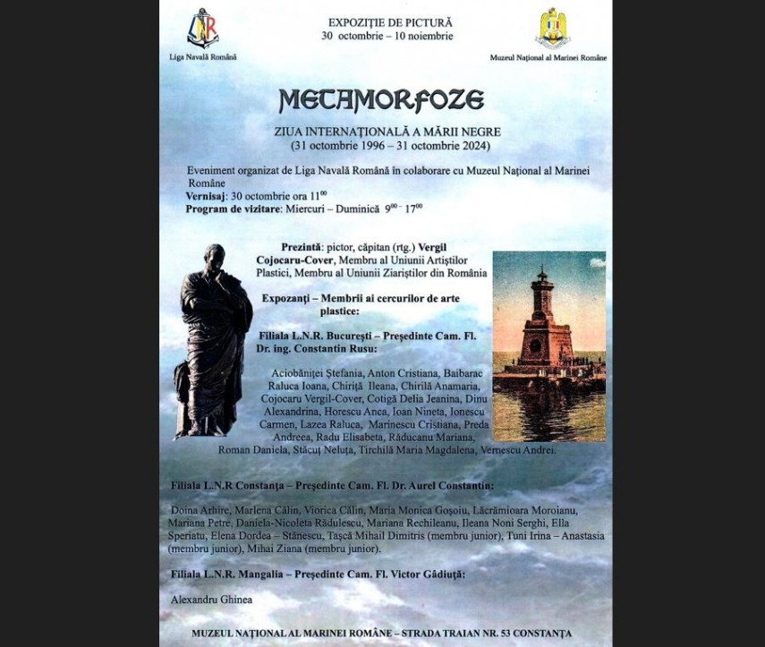 expozitie de pictura cu prilejul zilei marii negre la muzeul national al marinei romane 6720de8276cbc