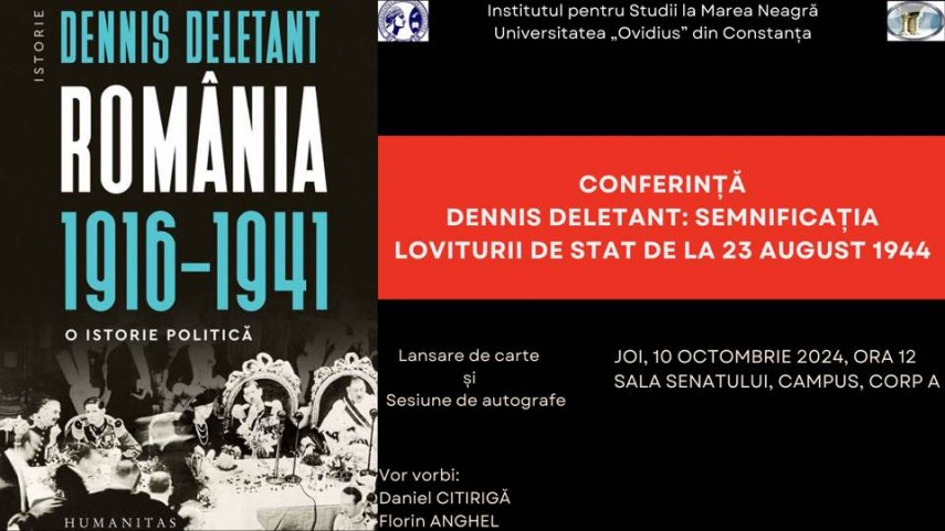 profesorul dennis deletant isi lanseaza cartea romania 1916 1941 o istorie politica la universitatea ovidius din constanta 6706792cd9bbf