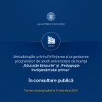 termen prelungit pentru consultarea publica a metodologiilor privind programele educatie timpurie si pedagogia invatamantului primar 671b939075eeb