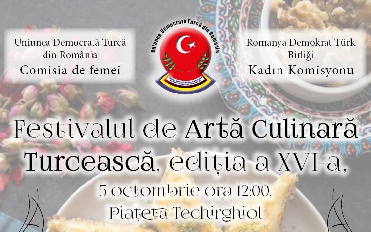 uniunea democrata turca din romania organizeaza cea de a xvi a editie a festivalului de arta culinara turceasca in piateta din techirghiol 66fd4eb044417