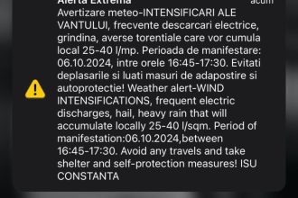 update cod portocaliu de vremea rea la constanta a fost emis un mesaj ro alert 67029c0d48e7a