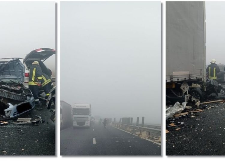 accident in lant cu 7 masini implicate pe autostrada 6746e804beada