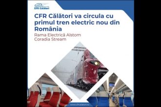 cfr calatori va introduce in circulatie primul tren electric format din material rulant nou 673ca65b7bf10