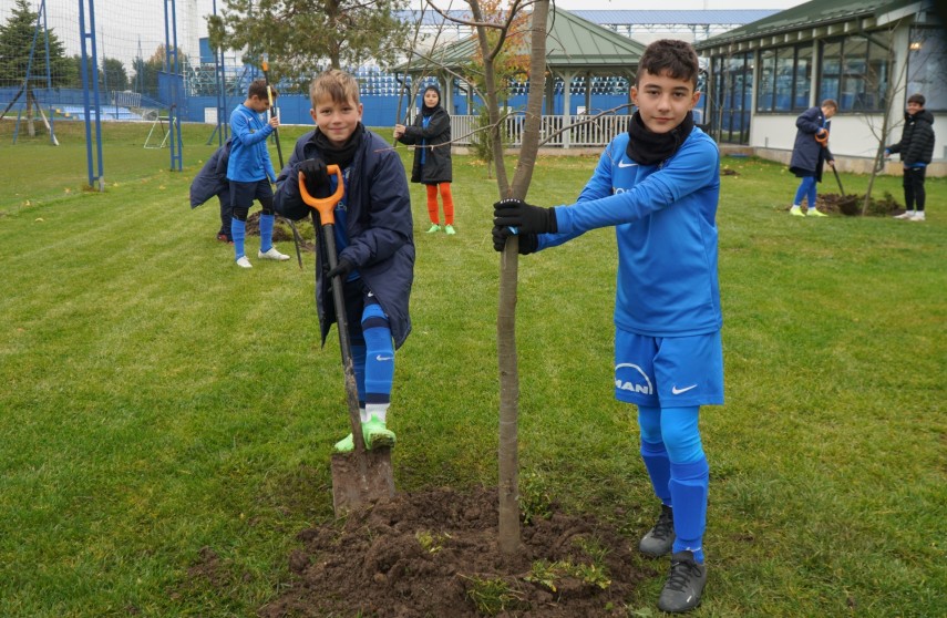 juniorii de la academia hagi au plantat copaci la baza sportiva de la ovidiu programul go green continua galerie foto 673312c286f31