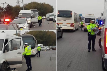 politistii au verificat microbuzele si autobuzele de transport persoane unii soferi au fost surprinsi vorbind la telefon 673477b80bca1