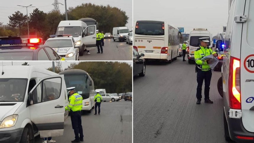 politistii au verificat microbuzele si autobuzele de transport persoane unii soferi au fost surprinsi vorbind la telefon 673477b80bca1