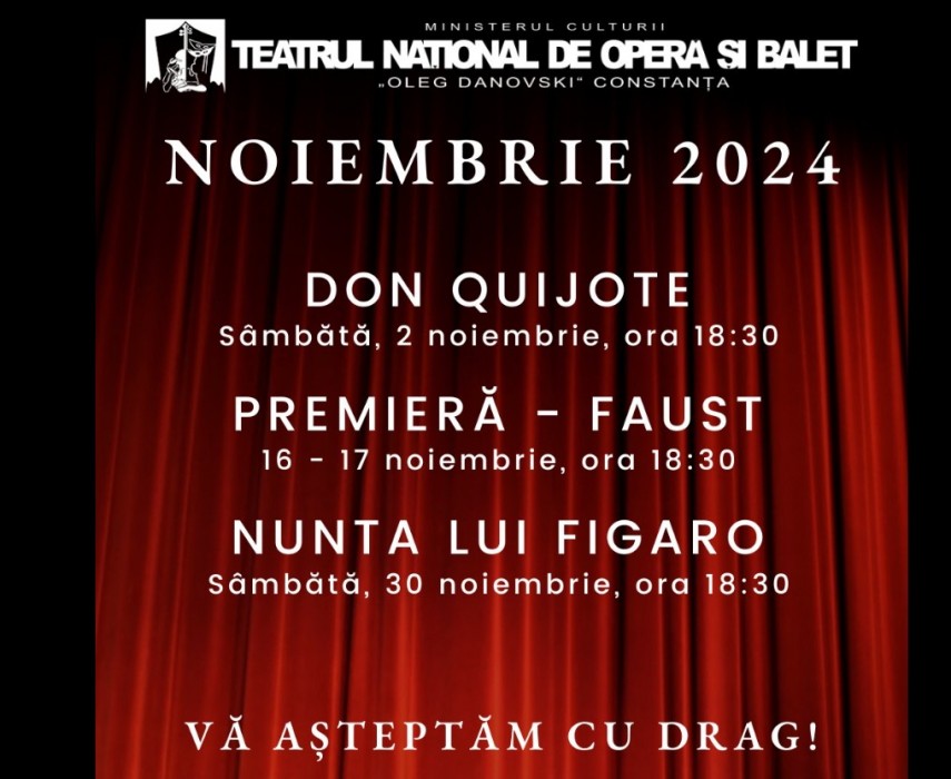 spectacole de neratat in noiembrie la teatrul national de opera si balet oleg danovski constanta 67251b47107fb