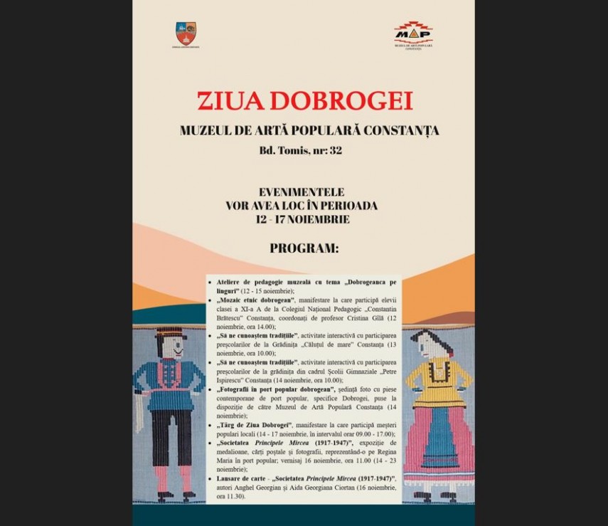 suita de manifestari culturale la muzeul de arta populara constanta de ziua dobrogei 672dea0d10d81