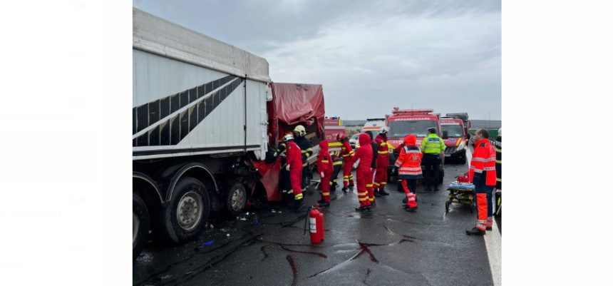 trafic ingreunat pe a2 pe sensul de mers catre bucuresti in urma unui accident rutier 672c8a0741cd3