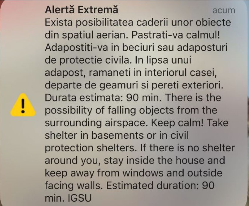 mesaj ro alert in a doua zi de craciun la tulcea tinta aeriana de mici dimensiuni detectata in zona chilia veche 676e431c1ef9d