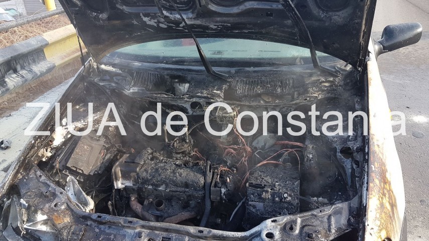 circulatie ingreunata pe autostrada a2 bucuresti constanta arde o masina 678cf0a4cbfe5