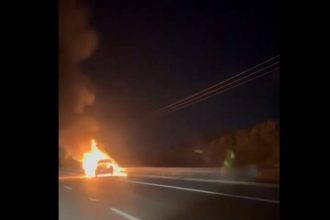 incendiu pe autostrada a2 bucuresti constanta arde o masina pe sensul pe constanta 677ff927a1534