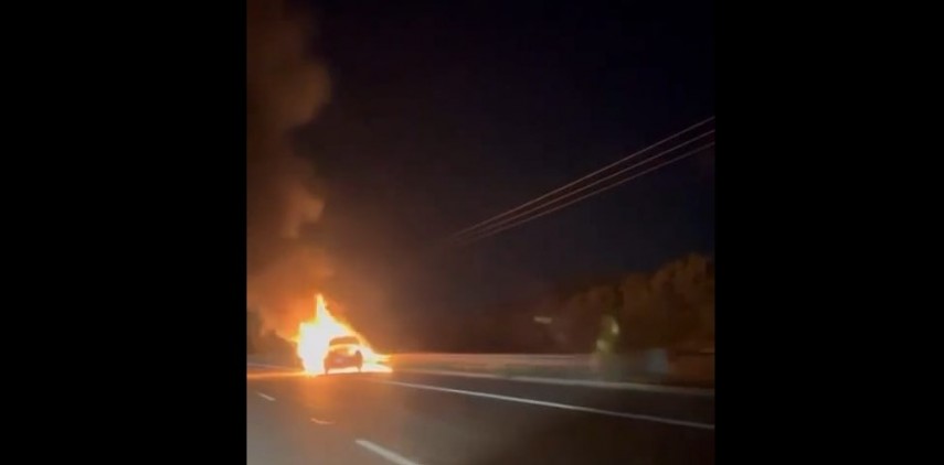 incendiu pe autostrada a2 bucuresti constanta arde o masina pe sensul pe constanta 677ff927a1534