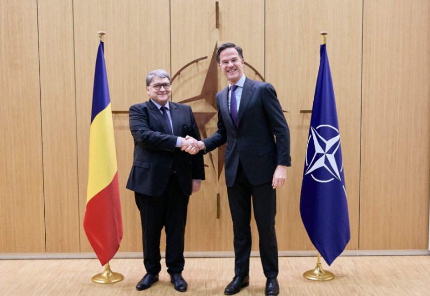 ministrul afacerilor externe al romaniei emil hurezeanu intrevedere cu secretarul general al nato mark rutte 67991ac356f50