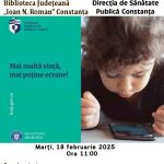 mai multa viata mai putine ecrane dezbatere la biblioteca judeteana constanta 67ade4c3da411