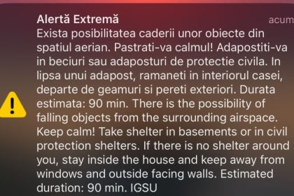 update alerta aeriana in nordul judetului tulcea pericol de cadere a unor drone 67b270c873a89