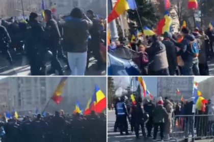 violente la protestul lui calin georgescu din capitala presa a fost agresata jandarmii au folosit gaze lacrimogene 67aa0a5079810