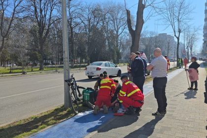 fotovideo accident rutier in tomis ii un biciclist a ajuns la spital 67c8223f21fbb