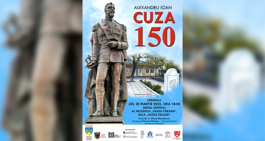 muzeul national de istorie a romaniei anunta deschiderea expozitiei temporare alexandru ioan cuza 150 la muzeul vasile parvan din barlad 67dac9ca1e64f