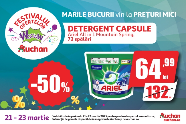 reducerile mari continua festivalul ofertelor wooww la auchan aduce preturi senzationale 67dcfe75cfac9