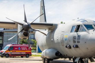 romania transporta patru raniti grav in incendiul din macedonia de nord in lituania cu o aeronava militara 67d8024c23c3c