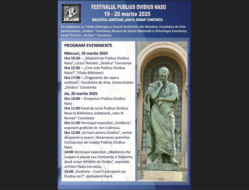 suita de activitati la biblioteca judeteana constanta cu ocazia festivalului publius ovidius naso 67d008125102a