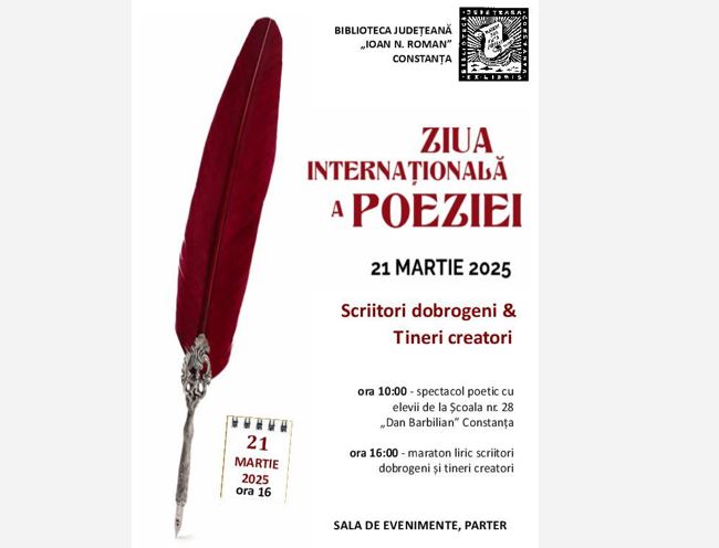 ziua internationala a poeziei marcata de biblioteca judeteana constanta 67da80a6dd0af